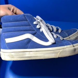 Blue Hightop Vans Size 7 kids